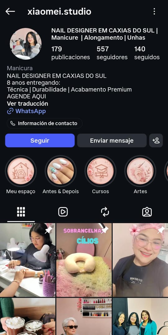 Perfil do Instagram Xiaomei